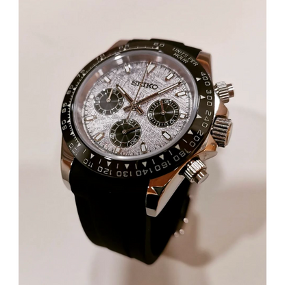 Seiko Mod Daytona Meteorite Dial Automatic Watch