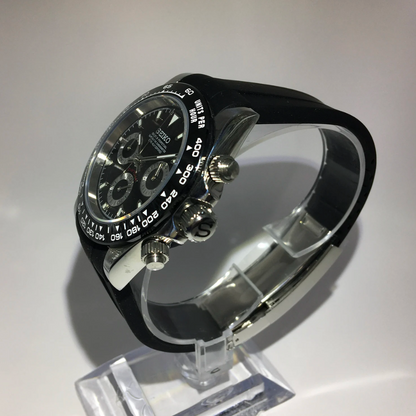 Seiko Mod Daytona Silicon Strap Automatic Watch